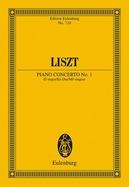 Liszt: Piano Concerto No. 1 Eb major (Study Score) published by Eulenburg